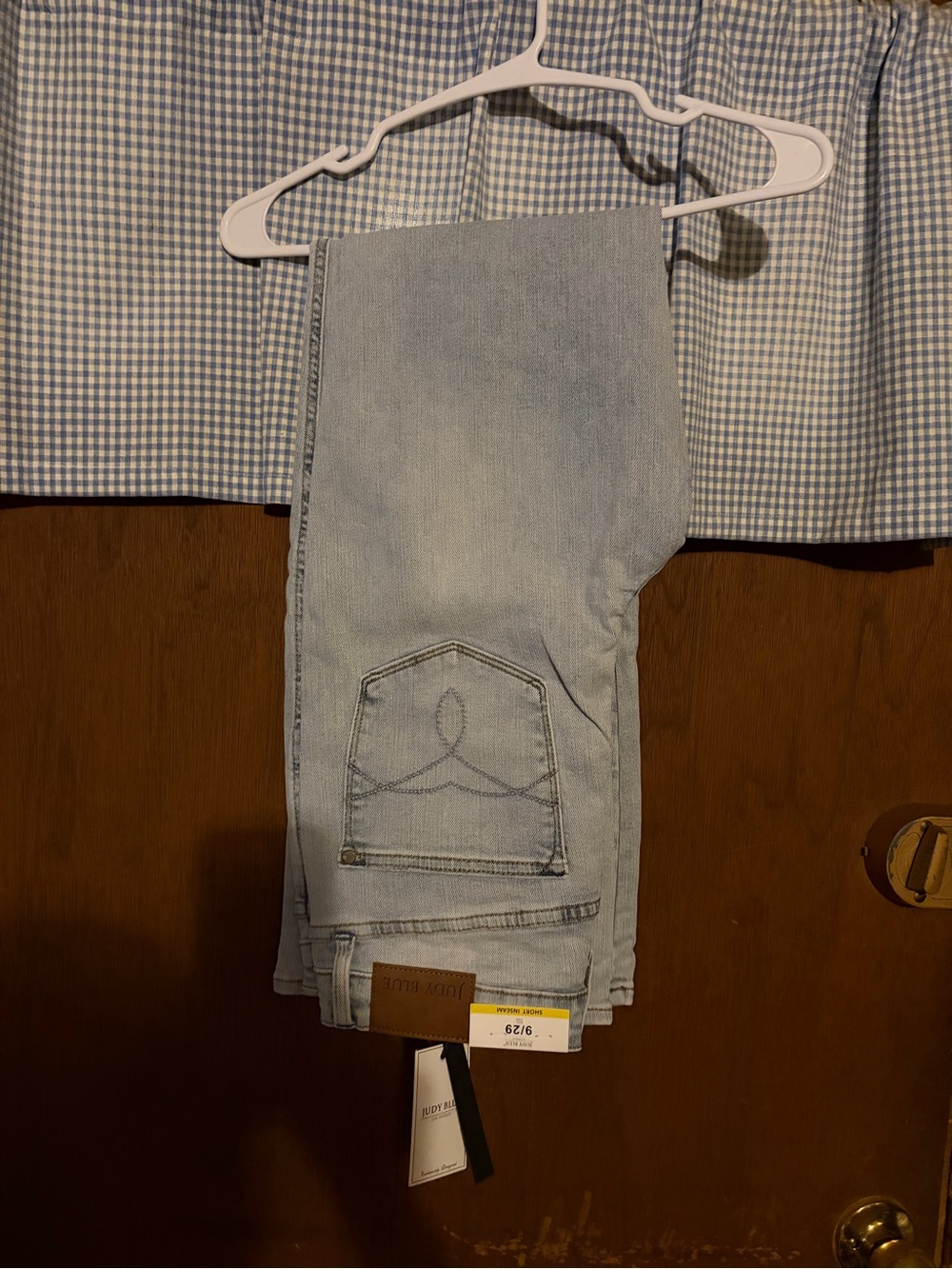 Women’s Light Blue Judy Blue Denim Jeans Size 9/29 Short Inseam